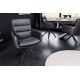 Scaune - Scaun pivotant Big George, microfibra/ piele antracit