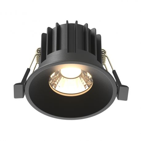 Spoturi tavan fals - Spot LED incastrabil iluminat tehnic Round D-8cm negru