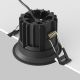 Spoturi tavan fals - Spot LED incastrabil iluminat tehnic Round D-8cm negru