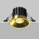 Spoturi tavan fals - Spot LED incastrabil iluminat tehnic Round D-8cm auriu