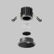Spoturi tavan fals - Spot LED incastrabil iluminat tehnic Round D-6cm negru