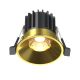 Spoturi tavan fals - Spot LED incastrabil iluminat tehnic Round D-6cm auriu