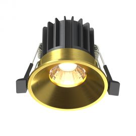 Spoturi tavan fals - Spot LED incastrabil iluminat tehnic Round D-6cm auriu