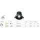 Spoturi tavan fals - Spot LED incastrabil iluminat tehnic Round D-6cm auriu