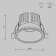 Spoturi tavan fals - Spot LED incastrabil iluminat tehnic Round D-6cm auriu