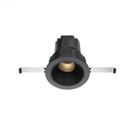 Spoturi tavan fals - Spot LED incastrabil design tehnic Wise negru