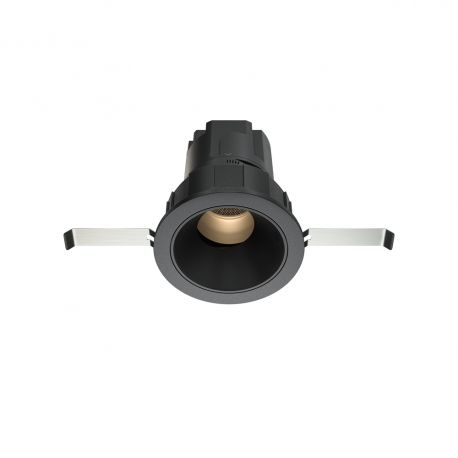 Spoturi tavan fals - Spot LED incastrabil design tehnic Wise negru