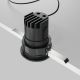 Spoturi tavan fals - Spot LED incastrabil design tehnic Wise negru