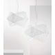 Pendule, Lustre suspendate - Lustra suspendata cu sticla efect grafic AGNESE