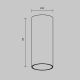 Plafoniere cu spoturi, Spoturi aplicate - Spot LED aplicat design tehnic Focus alama 3000K