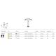 Spoturi tavan fals - Mini Spot LED incastrabil directionabil iluminat tehnic Focus T negru