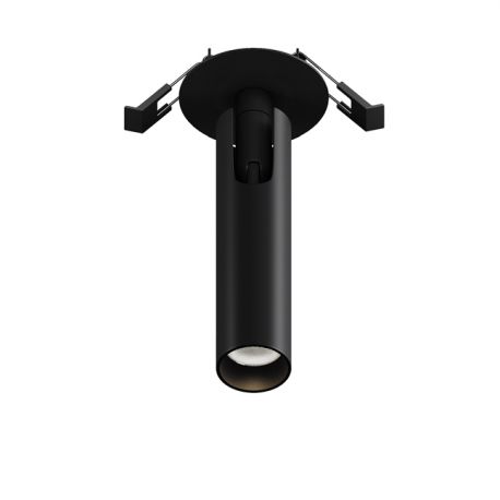 Spoturi tavan fals - Mini Spot LED incastrabil directionabil iluminat tehnic Focus T negru