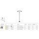 Spoturi tavan fals - Spot LED incastrabil directionabil iluminat tehnic Focus T alb