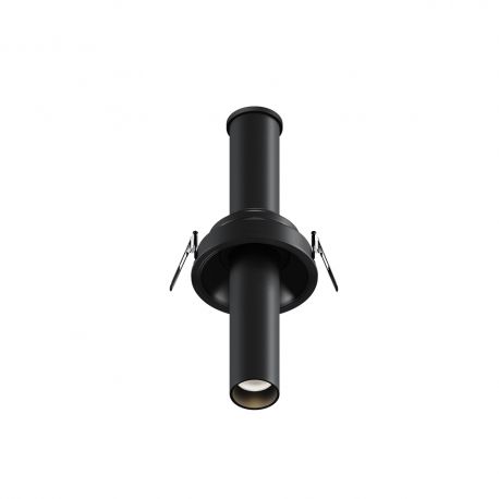 Spoturi tavan fals - Spot LED incastrabil rotativ retractabil Focus T negru