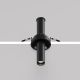 Spoturi tavan fals - Spot LED incastrabil rotativ retractabil Focus T negru