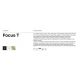Spoturi tavan fals - Spot LED incastrabil rotativ retractabil Focus T negru