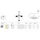 Spoturi tavan fals - Spot LED incastrabil rotativ retractabil Focus T negru