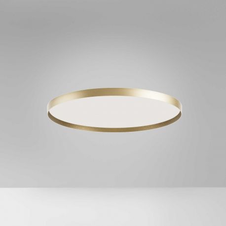 Plafoniere - Plafoniera LED design slim ACELIA 60cm, auriu, alb sau negru