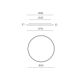 Plafoniere - Plafoniera LED design slim ACELIA 80cm, auriu, alb sau negru
