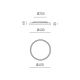 Plafoniere - Plafoniera LED design slim AELA 40cm, auriu, alb sau negru
