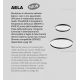 Plafoniere - Plafoniera LED design slim AELA 40cm, auriu, alb sau negru