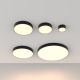 Plafoniere cu spoturi, Spoturi aplicate - Plafoniera LED design tehnic Zoom D-22cm 3000K negru