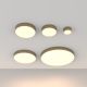 Plafoniere cu spoturi, Spoturi aplicate - Mini Plafoniera LED design tehnic Zoom D-12cm 3000K auriu