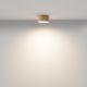 Plafoniere cu spoturi, Spoturi aplicate - Mini Plafoniera LED design tehnic Zoom D-12cm 3000K auriu