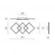 Plafoniere - Plafoniera LED design modern AFRODITE, auriu, alb sau titan