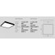 Plafoniere - Plafoniera LED AOI 80x80cm, alb sau negru