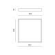 Plafoniere - Plafoniera LED AOI 80x80cm, alb sau negru