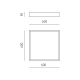 Plafoniere - Plafoniera LED AOI 60x60cm, alb sau negru