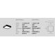 Plafoniere - Plafoniera LED AOI 40x40cm, alb sau negru