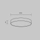 Lustre aplicate - Plafoniera LED design tehnic Zoom D-60cm 3000K aurie