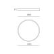 Plafoniere - Plafoniera LED AVA 80cm, alb sau negru