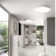 Plafoniere - Plafoniera LED AVA 80cm, alb sau negru