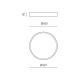 Plafoniere - Plafoniera LED AVA 60cm, alb sau negru