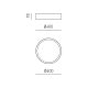 Plafoniere - Plafoniera LED AVA 40cm, alb sau negru