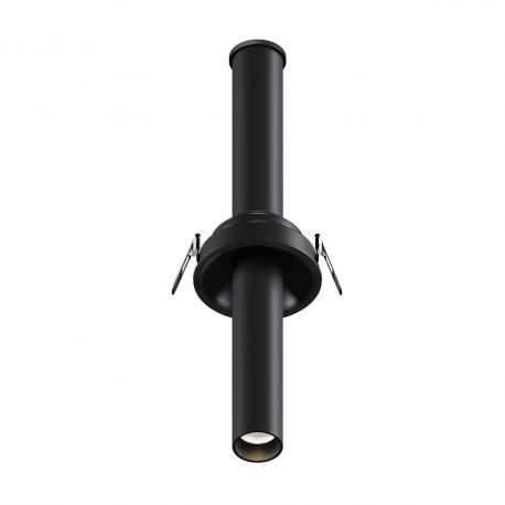 Spoturi tavan fals - Spot LED incastrabil rotativ retractabil Focus T negru