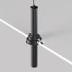 Spoturi tavan fals - Spot LED incastrabil rotativ retractabil Focus T negru