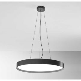 Pendule, Lustre suspendate - Lustra suspendata LED AVA 80cm, alb sau negru