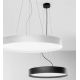 Pendule, Lustre suspendate - Lustra suspendata LED AVA 60cm, alb sau negru