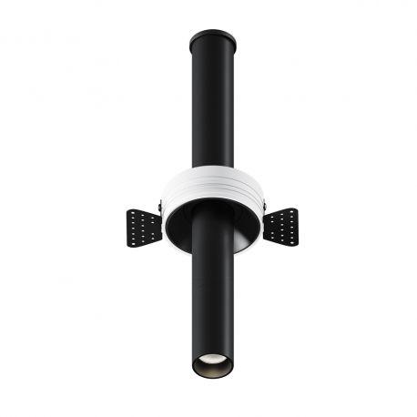 Spoturi tavan fals - Spot LED incastrabil rotativ retractabil Focus T negru