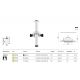 Spoturi tavan fals - Spot LED incastrabil rotativ retractabil Focus T negru