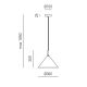 Pendule, Lustre suspendate - Pendul, Lustra din aluminiu BARBIE alb, negru, alama sau cupru