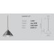 Pendule, Lustre suspendate - Pendul, Lustra din aluminiu BARBIE alb, negru, alama sau cupru