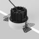Spoturi tavan fals - Spot LED incastrabil design tehnic Round D-11,5cm negru