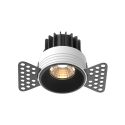 Spot LED incastrabil design tehnic Round D-9,6cm negru