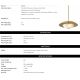 Pendule, Lustre suspendate - Lustra design LUX Marcona 50cm