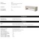 Banchete-Tabureti - Bancheta design LUX Taranto, Cascade off-white